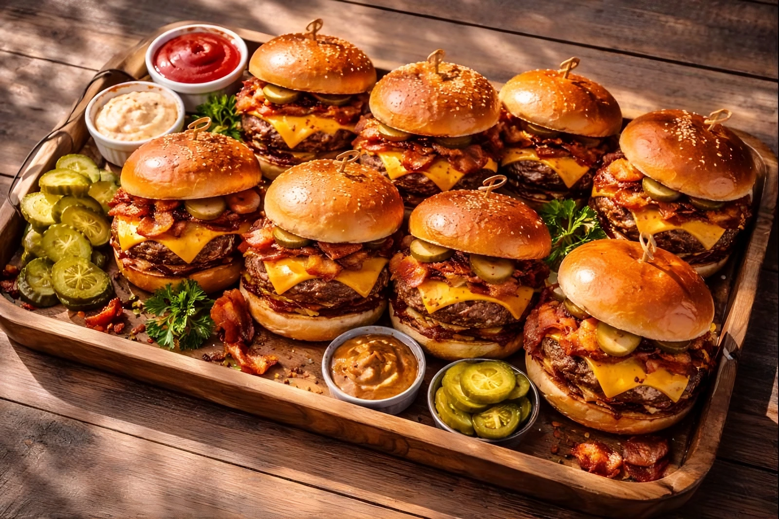 Gourmet burger platters in Sherrelwood Colorado - Food Truck Avenue