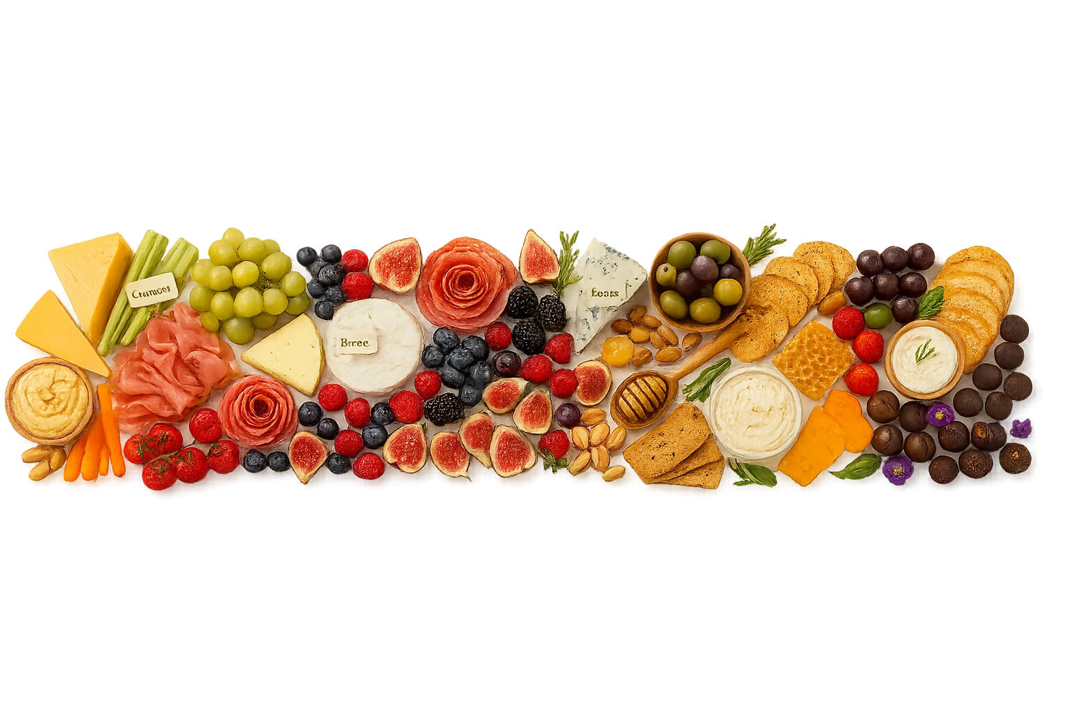 Charcuterie grazing table for events