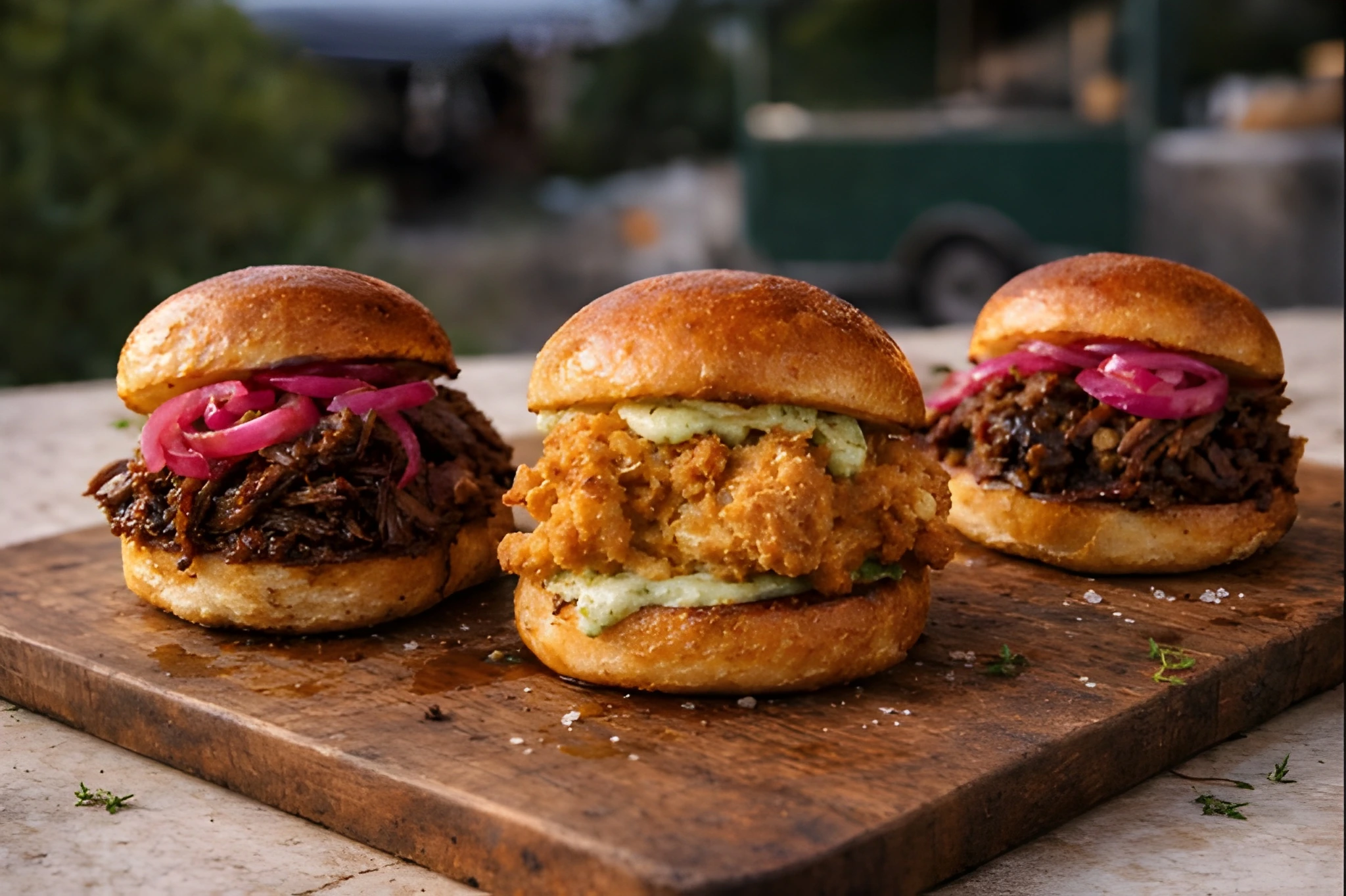 Gourmet comfort food sliders in Sloan Colorado - Food Truck Avenue