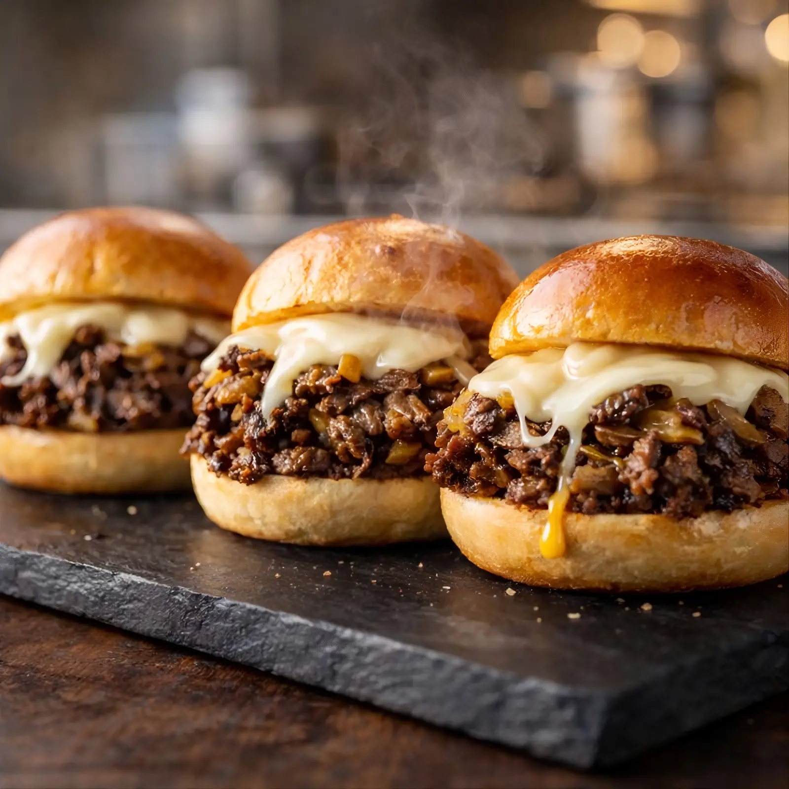 Custom cheesesteak sliders in Rouse Colorado - Food Truck Avenue