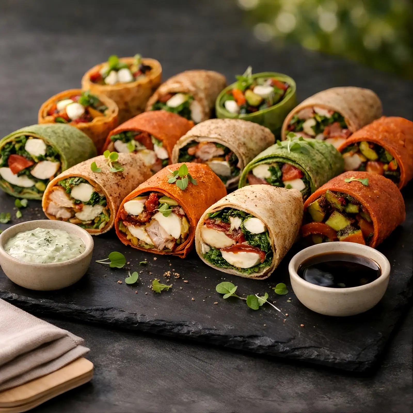 Gourmet healthy wrap platters in Camden Colorado - Food Truck Avenue