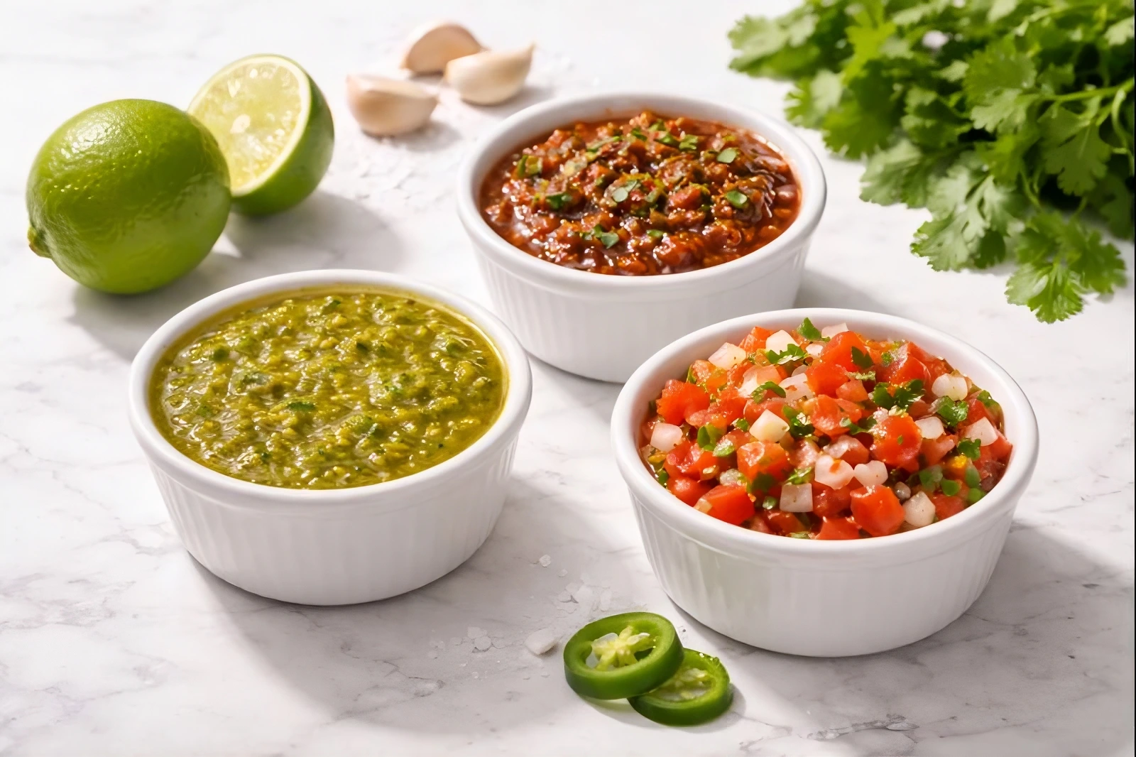 House-made small-batch salsa selection in Ai Alabama - Food Truck Avenue